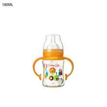 1pc PPSU Self-Flowing Straw Baby Bottle With Handle, Anti-Colic Design, 5cm Diameter 360° Gravity Ball, 180ml/240ml, Suitable For Infant & Toddler Daily Feeding - Multicolor - View 7