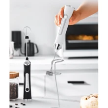 2-In-1 Rechargeable Electric Milk Frother, Handheld Milk Foamer, High-Speed Drink Mixer, Coffee Milk Frother; 2-In-1 Electric Hand Mixer, New Christmas Item For Home Use - Multicolor-double Head - View 2