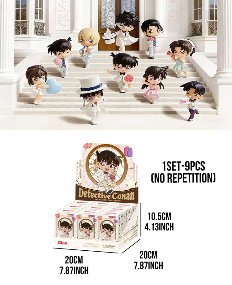 POP MART Detective Conan 30th Anniversary Series Blind Box Figures