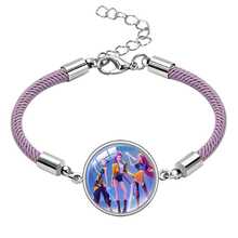 Hasbro K-Pop Huntress Print Charm Justerbart Flätat Reparmband, Anime Fan Smycken Gåva - Multifärgad - Visa 6