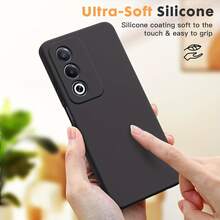 这款黑色磨砂手机壳兼容 RENO13/ Reno11/ A98/ Reno5 Lite/ Reno7 Lite/ Reno6 Lite 等系列手机。它触感柔软舒适，防滑、防汗、防指纹，耐磨防刮，并提供防摔保护。 - 黑色 - 查看 3