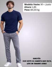 Premium Textured T-Shirt, Men's Casual Textured Knit Shirt - 藍色 - 查看 7
