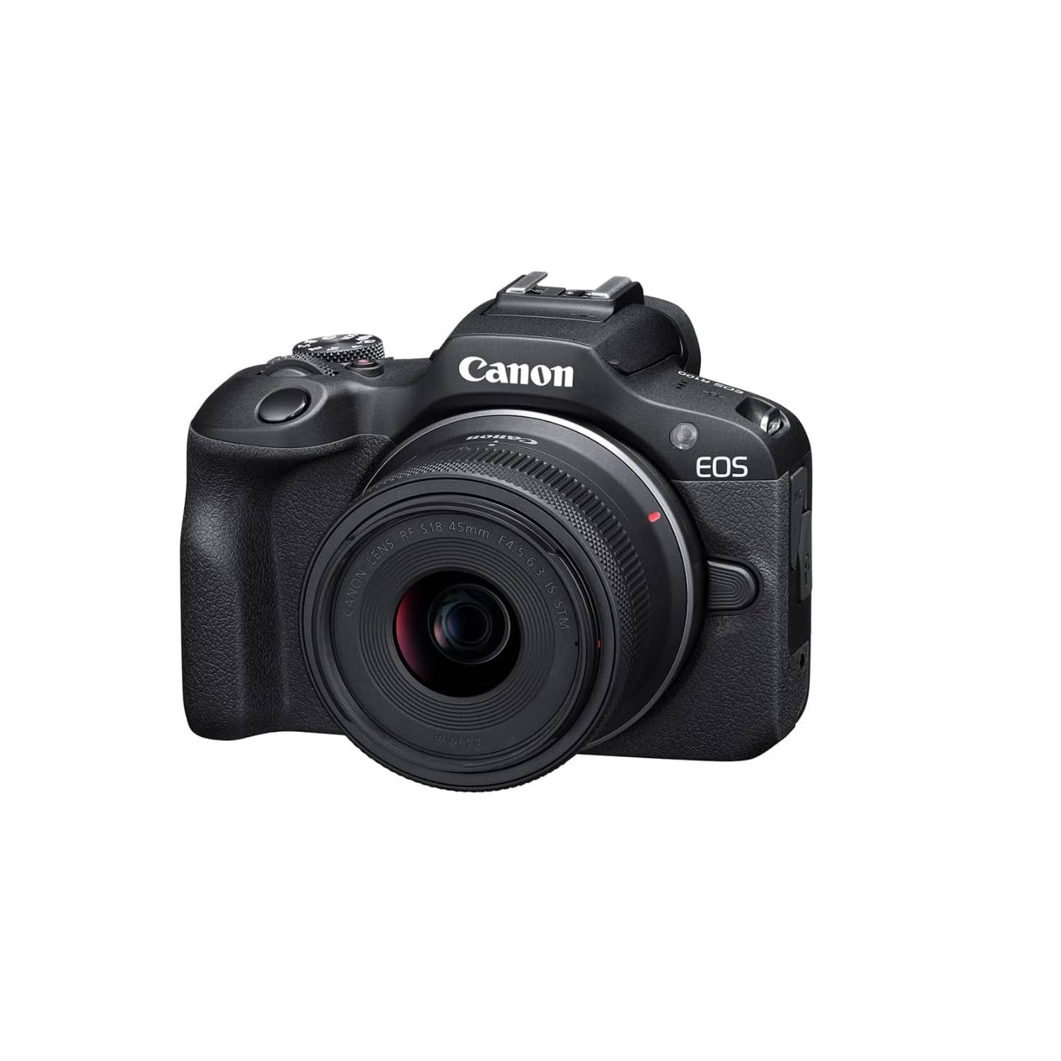 Canon EOS R100 Camera Double Zoom Lens Kit W/RF-S18-45/RF75-300mm + 64GB Bundle - 查看 1