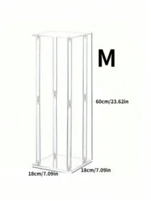 Acrylic Flower Pot Stand, Suitable For Birthday Party, Wedding, Celebration Decoration, Floral Storage And Display - Clear - View 8