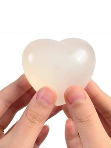 Color-Changing Heart-Shaped Soft Fidget Toy, Sensory Squeeze Stress Relief Toy, Cute Jelly Decompression Toy, Suitable For Office & Home Gifts - Color-changing Heart Pinch - View 5