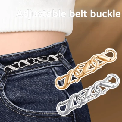 Denim Waist Cincher Buckle, Adjustable Waist Shaper, No Sewing No Drilling Waist Reduction