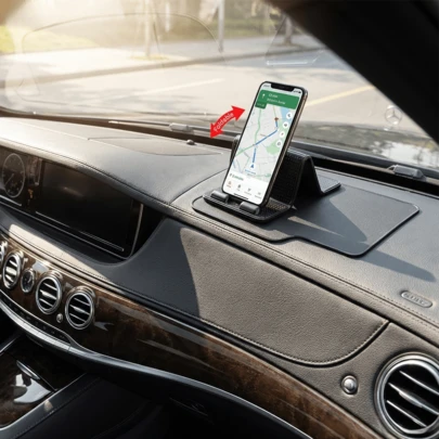  Tấm lót điện thoại chống trượt Carsun Black Gold, nhiều khe cắm, chịu nhiệt và ổn định cho bảng điều khiển ô tô, tấm lót chống trượt cho điện thoại, giá đỡ chống rung cho bảng điều khiển, tấm lót silicon chịu nhiệt cao, thảm chống trượt tương thích với nhiều thiết bị, tấm lót lưu trữ chống trượt bên trong xe.