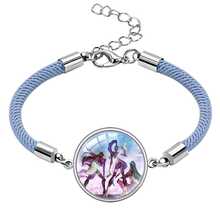 Hasbro K-Pop Huntress Print Charm Justerbart Flätat Reparmband, Anime Fan Smycken Gåva - Multifärgad - Visa 4