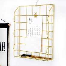 1/2pcs A4 Size Metal Desktop File Organizer, Detachable & Stackable Desktop Document Holder, Multi-Layer Desk Paper & File Storage Rack, Sturdy Rust-Resistant File Tray For Office, School, Home, Bedroom, Easy Assembly High Capacity File Organizer Suitable For Storing Files, Folders, Papers, Books, Stationery, Great Accessory For Students, Teachers, Office Workers Office Desk Accessories Desk Accessories Office Supplies Office Accessories - Multicolor - View 6
