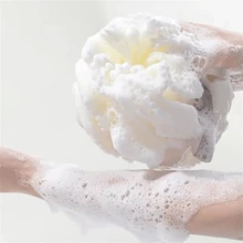 1 miếng bọt biển tắm tẩy tế bào chết siêu mịn, dạng lưới, dùng trong spa, thích hợp cho mặt và toàn thân, tạo nhiều bọt. - bông tắm - Xem 4