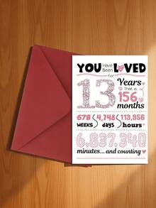 13/18/21/30 Birthday Celebration Set - Sparkling Number Decor Suitable For Her, Minimalist Photo Backdrop Suitable For Him, Includes Greeting Card And Envelope - Style Five - View 14