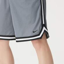 Quần short bóng rổ ba điểm Nike DNA DRI-FIT kẻ sọc buộc dây (Nam) - Xám - Xem 4