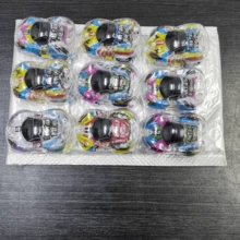 Colorful Printed Mini Car Double-Layer Transparent Graffiti Inertial Racing Car Model Toy, Small Gift - Multicolor - View 8
