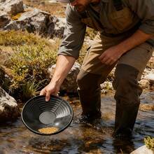 1 Durable Plastic Gold Panning Pan – Manual Washing Tool For Efficient Gold Panning And Prospecting; Ideal For Mountainous And Riverine Environments; Portable And Easy To Carry; Designed For Precise Gold Recovery And Sand Separation. - Multicolor - View 13