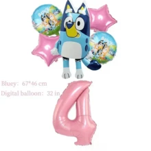 Birthday Balloon Set, Pink Number Balloons With Foil Balloons And Pink Star Balloons, Suitable For Theme Birthday Party Decoration - As Shown In the Figure - View 15