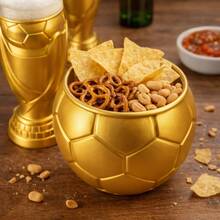 Tazon botanero en forma de balón, platos de fiesta de fútbol, plato con forma de fútbol, suministros de fiesta con temática de fútbol, adecuados para decoración de fútbol y decoración de cumpleaños deportivos - Ver 3