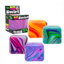 新款 Nee-Doh 纹理立方体慢回弹糖果挤压玩具，可塑形麦芽减压球，适合青少年和成人，超硬果冻状挤压球，感官刺激，缓解压力，Nee-Doh 波纹麦芽挤压玩具 - 生日礼物 - 圣诞礼物 - 节日礼物 - 完美礼物 - 彩色 - 查看 4