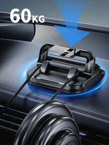 Soporte de teléfono para coche 2 en 1 y marco de matrícula - Con base adhesiva, rotación de 360°, estable y a prueba de golpes, diseño plegable, liberación rápida, sin necesidad de perforar, fácil instalación, compacto y elegante, adecuado para el salpicadero o la consola central, esencial para la navegación y el estacionamiento - Multicolor - Ver 9
