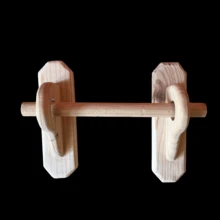 Juego de Cortinero de Madera Resistente y Duradero para Hogar - Albaricoque - Ver 3