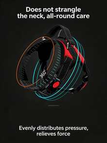 适用于小型、中型和大型犬的狗狗胸背带，反光防拉扯设计，透气材质，带提手 - 黑色 - 查看 9