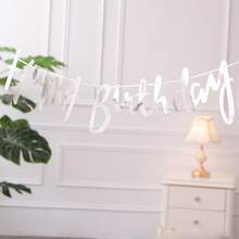 Bandera de tiro dorada, decoración de fondo para fiesta de cumpleaños, dorada, plateada, negra, colorida, suministros para fiestas, decoraciones de cumpleaños - Dorado - Ver 7