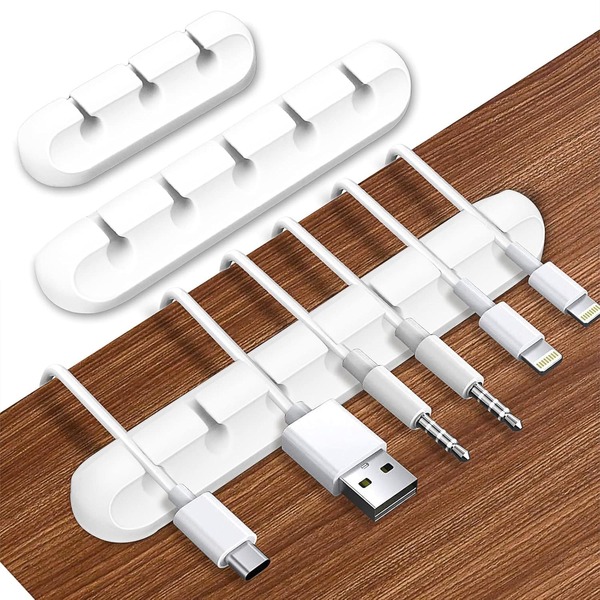 1 chiếc kẹp giữ dây cáp silicon tự dính, 3/5/7 khe, nhiều lỗ, không cần khoan, gắn tường hoặc để bàn, kẹp quản lý dây linh hoạt cho tai nghe, điện thoại, sạc, dây USB, giá đỡ lưu trữ gọn gàng tiết kiệm không gian cho bàn làm việc tại nhà, văn phòng, ký túc xá, hoàn hảo để sắp xếp dây cáp và giảm sự lộn xộn, quà tặng lý tưởng cho học sinh, nhân viên văn phòng nhân dịp tựu trường, sinh nhật, Giáng sinh, phụ kiện bàn làm việc thiết thực và giải pháp quản lý dây cáp hàng ngày.