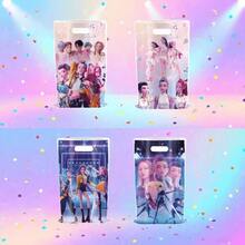 10pcs/Set New Girl Group Theme Birthday Party Gift Bags, Disposable Pearl Membrane Gift Storage Tote Bags, New Year Gift, Valentine's Day Gift, Easter Gift - Multicolor - View 2