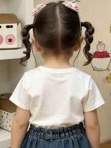 Disney Licensed Casual And Simple Round-Neck Short-Sleeve T-Shirt Printed With The 'My First Disney Trip 2026' Design, Specially Designed For Infants And Toddlers, Suitable For Both Boys And Girls, Making It An Ideal Choice For Summer Wear. - 白色 - 查看 3