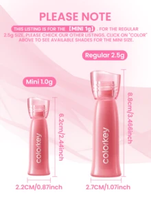 Son bóng lì mềm mịn COLORKEY Mini, son tint, son môi dạng lỏng, lớp phủ lì trong suốt, lâu trôi, chống nước, không lem, phù hợp cho nữ và bé gái, hoàn hảo cho mùa xuân/hè, trang điểm phong cách Y2K, trang điểm thập niên 90, bộ trang điểm môi, quà cưới, quà sinh nhật, đồ dùng cần thiết cho ngày lễ và tiệc tùng, màu sắc đẹp nhất. - R300 - Xem 10