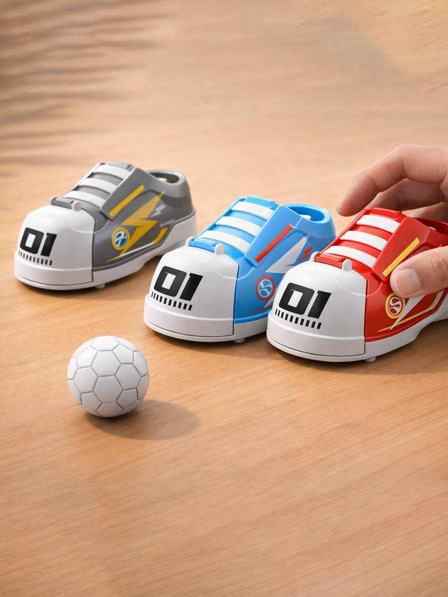 Mini Soccer Launcher Toy, Desktop Catapult Football Game, Funny Finger Shooting Tabletop Interactive Toy, Novelty Party Game Gift - Launcher Soccer Cleats - View 1