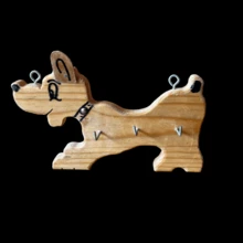 Wooden Wall Keyring With Dog Design - Practical And Decorative - Dog - View 3