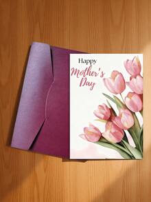 2 tấm thiệp chúc mừng Ngày của Mẹ kèm phong bì, thiết kế hoa lá sáng tạo và lời nhắn nhủ đầy trân trọng: "Người phụ nữ xinh đẹp nhất, tình yêu không bao giờ đến muộn. Hoa tulip hồng" "Lời tỏ tình lãng mạn nhân Ngày của Mẹ, dịu dàng và thanh lịch; Hoa ly" - D - Xem 15