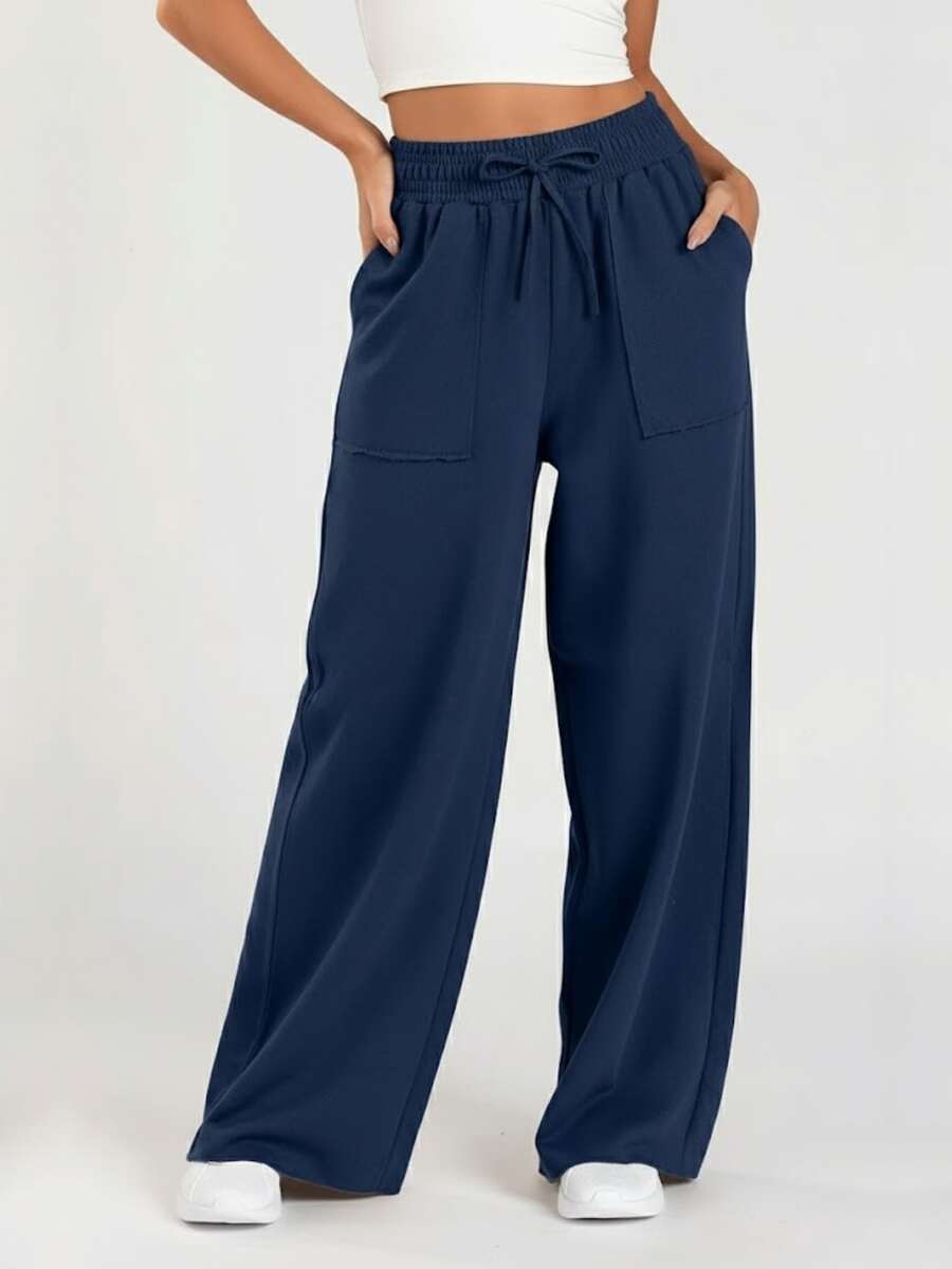 Women's Sweatpants - Màu xanh hải quân - Xem 1