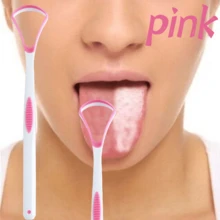 Bộ 1/4 dụng cụ làm sạch lưỡi hai mặt, bàn chải silicon mềm mại và dụng cụ cạo cong giúp loại bỏ mảng bám trên lưỡi hiệu quả và làm thơm miệng. - Nhiều màu - Xem 13