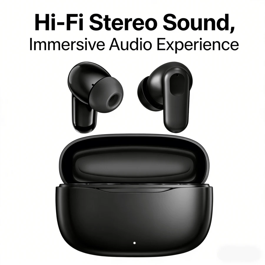 True Wireless Earbuds - Compatible With Apple And Android Devices, Built-In Microphone, Sweat-Resistant, Up To 24 Hours Playtime - White - View 1