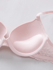 4 Stück Damen Komfort Unterwäsche Kollektion - Luxuriöser Push-Up-BH mit zarten Spitzendetails, hoher Halt und weicher atmungsaktiver Stoff für höchsten Komfort - Verschiedenfarbig - Übersicht 6