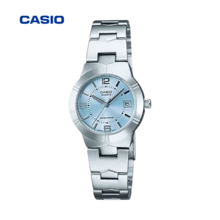 Đồng hồ nữ Casio mặt bạc, dây thép không gỉ, chống nước, máy quartz, hiển thị ngày LLTP-1241D-2A - Một cỡ - Xem 12