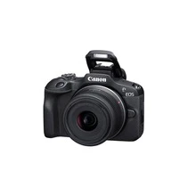 Canon EOS R100 Camera Double Zoom Lens Kit W/RF-S18-45/RF75-300mm + 64GB Bundle - 查看 2