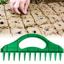 Herramienta manual para sembrar y perforar el suelo | Adecuada para tierras agrícolas, jardinería y plantación de vegetales, hecha de material de PE - multicolor - Ver 10