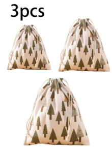 New Linen Drawstring Storage Bag, Clothes Organizer Bag, Travel Luggage Shoe Pouch, Miscellaneous Underwear Bag - View 11