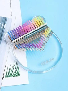 OUMINGYQ 1 buc autocolant note claviatură pian - potrivit pentru Kalimba cu 17 taste (Kalimba nu este inclusă), autocolant taste pian deget, cadou decor instrument muzical pentru iubitorii de muzică - Autocolante cu note (excluzând pianul cu degetul mare) - multicolore - Vizualizare 6