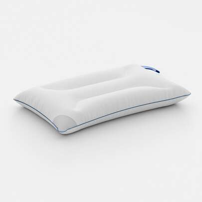 1 chiếc gối kê cổ du lịch có tay cầm nhỏ - Thích hợp cho máy bay, ô tô và văn phòng, ruột gối bằng sợi polyester thoáng khí, thiết kế may chắc chắn với quai xách, thích hợp sử dụng tại nhà và khách sạn.