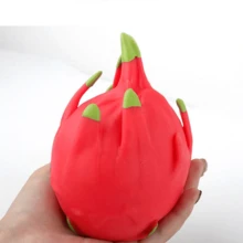 创意减压玩具，逼真火龙果挤压玩具/大面包挤压玩具，豆腐球减压透气小工具，小礼物，派对礼品 - 彩色 - 查看 3