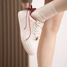 PUMA Caven 3.0 透氣低筒運動鞋 中性款 白色紅色 - 白紅 - 查看 2
