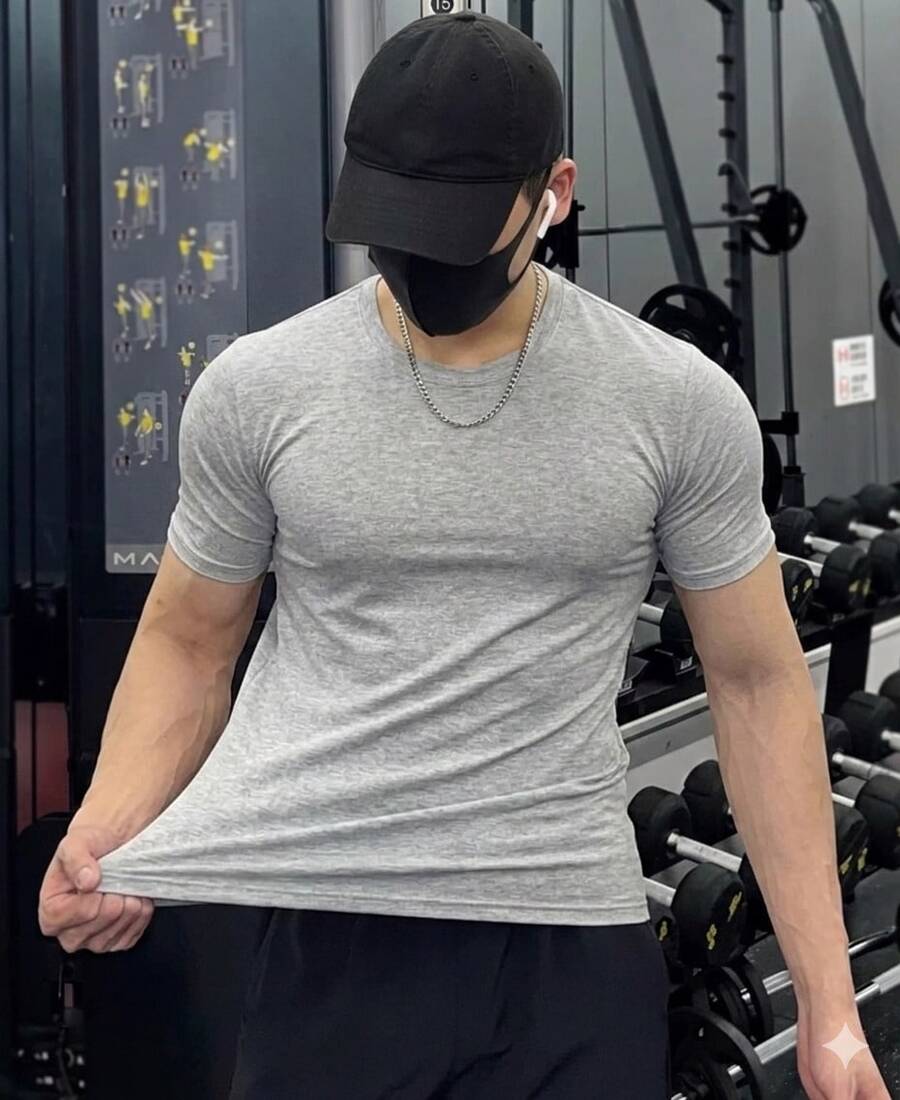 Men T-Shirts & Tanks - Màu Xám nhạt - Xem 1