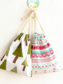 New Linen Drawstring Storage Bag, Clothes Organizer Bag, Travel Luggage Shoe Pouch, Miscellaneous Underwear Bag - View 4