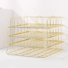 1/2pcs A4 Size Metal Desktop File Organizer, Detachable & Stackable Desktop Document Holder, Multi-Layer Desk Paper & File Storage Rack, Sturdy Rust-Resistant File Tray For Office, School, Home, Bedroom, Easy Assembly High Capacity File Organizer Suitable For Storing Files, Folders, Papers, Books, Stationery, Great Accessory For Students, Teachers, Office Workers Office Desk Accessories Desk Accessories Office Supplies Office Accessories - Multicolor - View 4