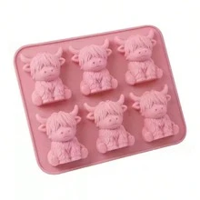 Highland Cow Silicone Tray - 3D Cute Cow Shaped Ice Mold Suitable For Whiskey, Cocktails And Baking, Silicone Mold Suitable For Easter And Holiday Decorations - Multicolor - View 14