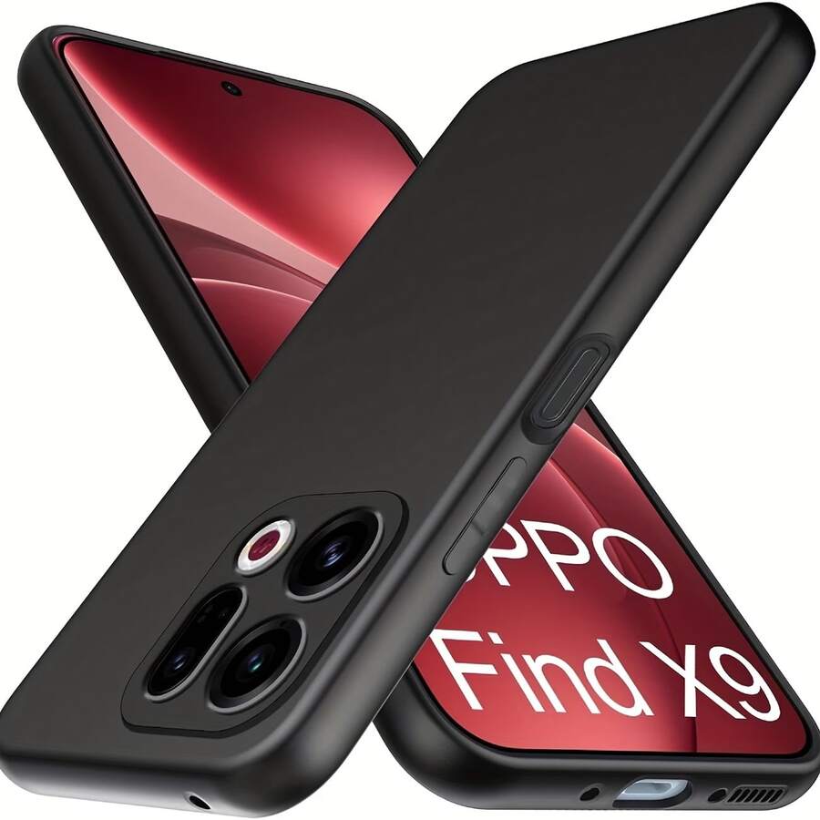 Una funda de teléfono negra con escarcha, compatible con RENO13/ Reno11/ A98/ Reno5 Lite/ Reno7 Lite/ Reno6 Lite y otros modelos de teléfonos móviles. Tiene un tacto suave y cómodo, es antideslizante, antitraspirante y antihuellas, resistente al desgaste y a los arañazos, y proporciona protección contra caídas. - Negro - Ver 1