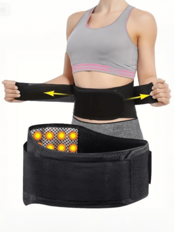 Adjustable Breathable Waist Support Belt With Magnetic Heating Pad For Lower Back, Suitable For Men And Women, Comfortable For Daily Activities, Work And Home Use